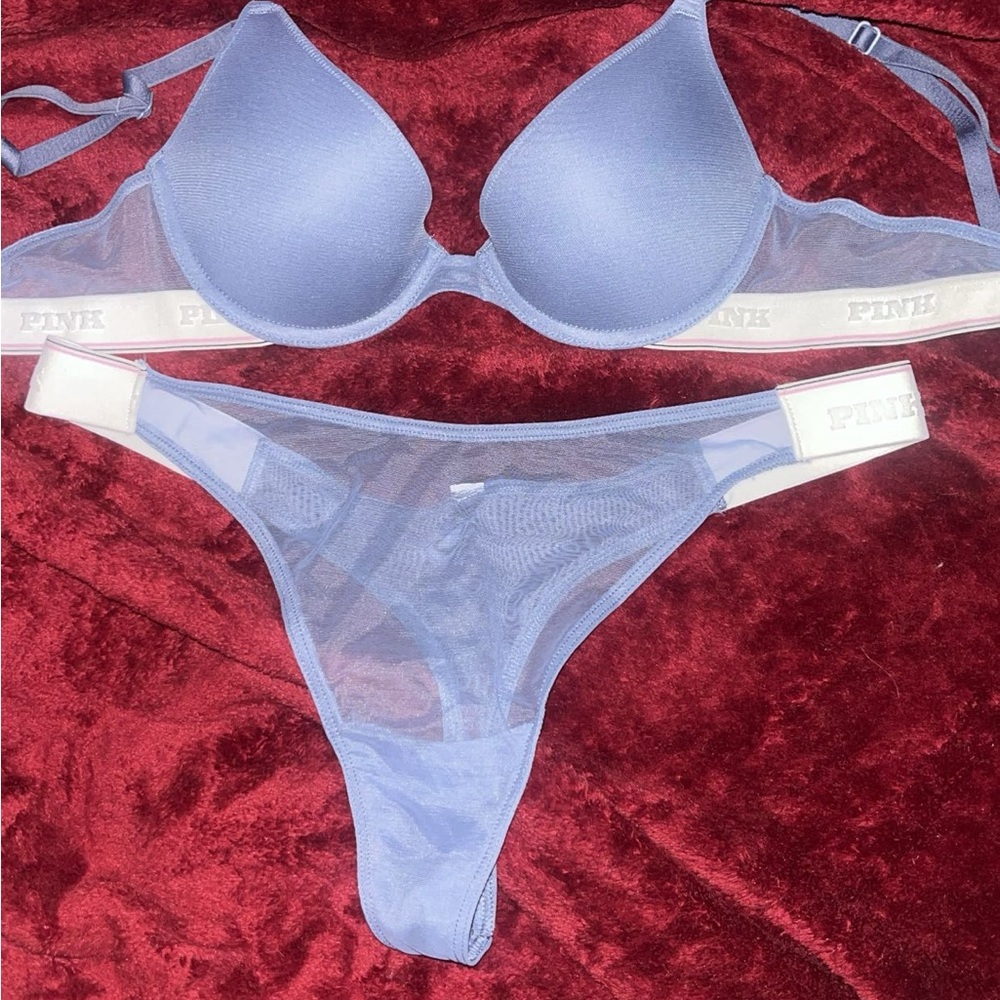PINK Victoria's Secret Lavender Bra and Panty Set